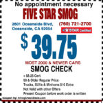 Smog Check Coupon Oceanside